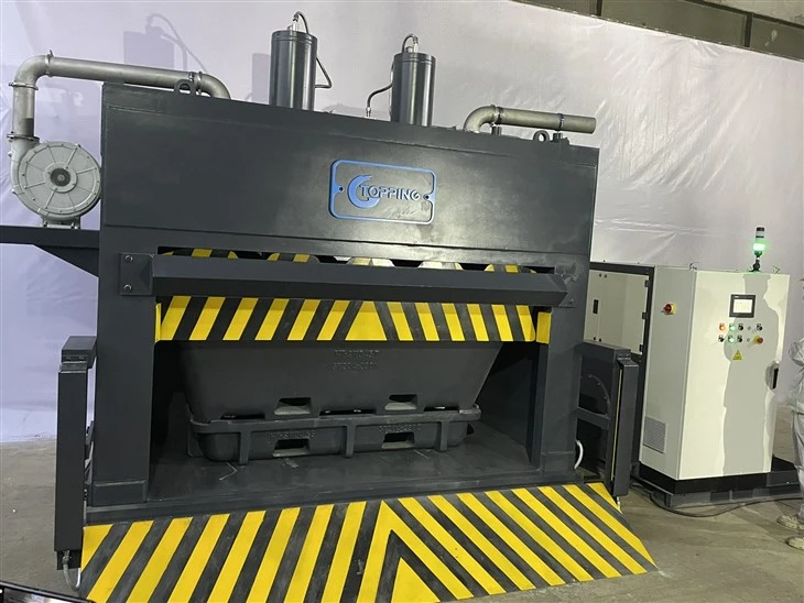 Recyclingmachine voor aluminiumafval